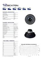 Accuracy Pro Audio 12BCX75N Altavoces coaxiales de 12 pulgadas con imán de neodimio Material de carcasa metálica altavoces de matriz de línea y otros
