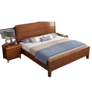 Nordic Solid Wood <b>Bed</b> 1.5M 1.8M <b>Double</b> King Size High <b>Box</b> Storage Platform <b>Bed</b> Bedroom Furniture Wedding <b>Bed</b> - Product Image 5
