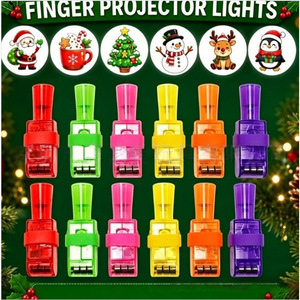 Luces LED con forma de animales del bosque, luces de dedo con luz constante, juguete para fiestas para niños y adultos, diversión navideña - Product Image 4