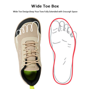 Chaussures de course minimalistes pour hommes, pieds nus, avec large espace pour les orteils, zéro dénivelé, maille respirante, forme naturelle <span class=keywords><strong>du</strong></span> <span class=keywords><strong>pied</strong></span>, baskets athlétiques pour le jogging - Product Image 4