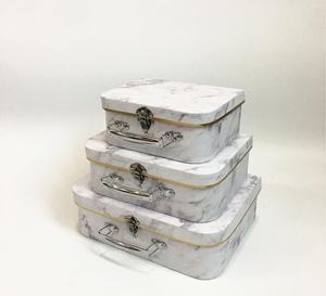 Caja para <span class=keywords><strong>arreglos</strong></span> florales al por mayor, paquete de 3 Cajas de Regalo de cartón para regalo, Juego de 3 <span class=keywords><strong>maletas</strong></span> de presentación rígidas, caja de regalo de almacenamiento - Product Image 2