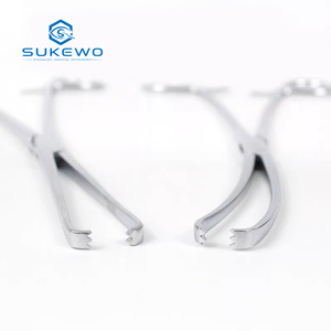 Pinzas cervicales de acero inoxidable KEWO Medical, instrumento quirúrgico ginecológico, pinzas retractoras cervicales rectas/curvas - Product Image 3