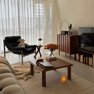 Vintage Solid Wood <b>Sideboard</b> 5 Compartments <b>Storage</b> Living Room Cabinet - Product Image 3