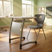 Meubles scolaires turcs, ensemble pupitre et chaise d'élève pour salle de classe, chaise d'élève avec table