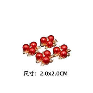 Vente directe fabricant bricolage <span class=keywords><strong>color</strong></span>é trois perles fleur coeur broche mariée ventilateur bijoux accessoire bijoux résultats composants - Product Image 5
