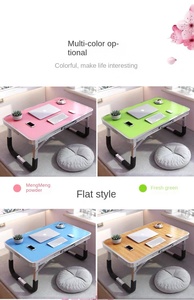 Mesa plegable moderna de aleación de aluminio para coche, escritorio de cama de comedor portátil para estudio de dormitorio de estudiantes, escritorio de ordenador con ventana de Bahía Simple - Product Image 5