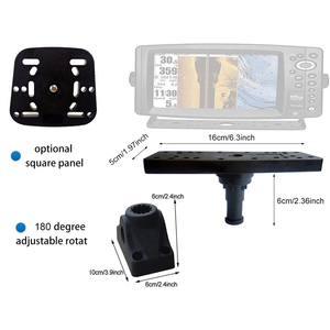 Détecteur de profondeur pivotant Support d'arc Support de détecteur de poisson Localisateur de poisson Support de transducteur pour <span class=keywords><strong>Kayak</strong></span> Canoë - Product Image 2