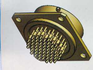 Connecteur électrique circulaire léger personnalisé série GJB599 II, fiche femelle, 16 cœurs, durée de vie de 500 insertions et retrait - Product Image 2