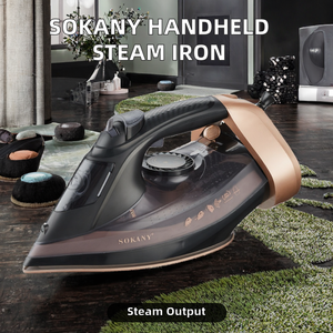 Plancha de Vapor Eléctrica de Mano de Alta Calidad, Limpiador en Seco, Nuevos Estilos de Cerámica, Generador de Vapor GS de 2400 W, Tanque de Agua de 380 ml para el Hogar - Product Image 3