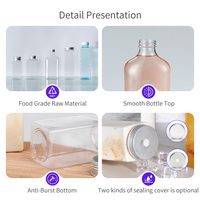 350ml jetable PET plastique petite capacité café lait thé jus Champagne bouteille bouchon à vis Portable filtre Soda boissons énergisantes