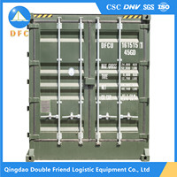 Conteneur maritime 40 pieds High Cube certifié CSC, entièrement ouvert sur le côté avec poteau central, conteneur maritime à 2/4 portes latérales ouvertes