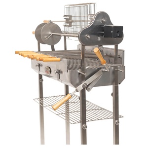 Asador de Carbón Multifuncional de Lujo Cyprus, Asador Giratorio de Acero Inoxidable - Product Image 4