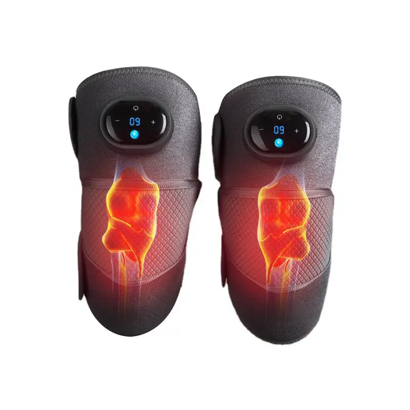 Kimriber New Custom Electric Self Heating Hot Warm Shaping Knee Sleeve Brace Wrap Pad Usb Heated Vibration Massager With Heat