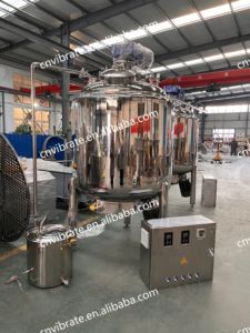 VBJX 300l 500l 5000lステンレス鋼ウィスキーシュガーシロップ電気アジテータ加熱ジャケット保持混合タンク付き - Product Image 2