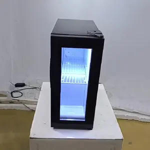 16L vidro porta bebida personalizado pessoal mini refrigerador