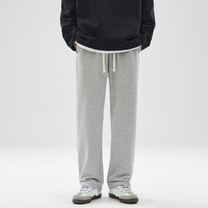 Unisex Casual Sweatpants and <b>Sports</b> <b>Trousers</b> Basic Solid Color Heavyweight Cotton Joggers with Mid Waist-Unisex Joggers - Product Image 6