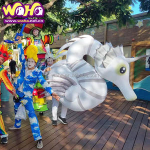 Biển chủ đề diễu hành cá hình dạng Inflatable Cá voi trang phục con rối Inflatable cá với ánh sáng hiển thị trang trí - Product Image 5