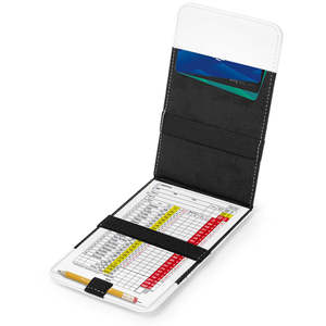 Funda de cuero duradera para tarjetas de puntuación de golf, diseño de fábrica, para guardar tarjetas de puntuación de golf - Product Image 4