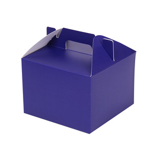 Cajas Pequeñas Cuadradas Desechables de Papel Kraft para Empacar Postres y Pasteles en Tamaños de 2/<span class=keywords><strong>3</strong></span>/5/6 Pulgadas, Estampado de Alimentos y Azúcar - Product Image 5