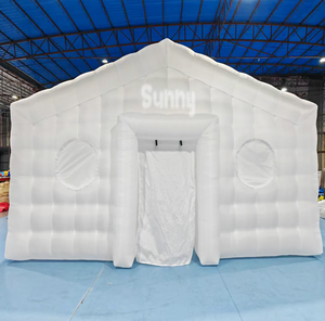 Tente de discothèque mobile gonflable en forme de cube d'air blanc commercial, tente de discothèque LED, équipement de <span class=keywords><strong>location</strong></span> de fête pour événements - Product Image 3