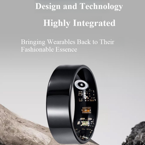 Nouvelle bague intelligente en céramique, suivi du sommeil, fréquence cardiaque, oxygène sanguin, mouvement, étanche IP68, pour hommes et femmes, sport, plein air, suivi de la forme physique - Product Image 2