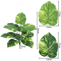 Vente en gros, feuilles artificielles de haute qualité, toucher réel, feuilles artificielles, plantes vertes, feuilles de laurier