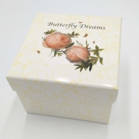 Boîte cadeau rigide personnalisée avec impression, plateau intérieur doublé de satin de luxe, pour ensemble de tasses en porcelaine