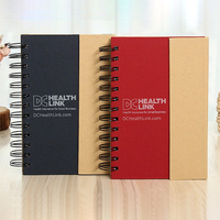 Bloc-notes d'affaires personnalisé avec logo, combinaison simple, vente en gros, notes adhésives, couverture rigide, reliure spirale