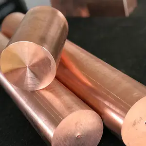 High Quality C101 Dia 2-90mm Round Rod Copper Bar Half-hard 99.9% Pure Copper Red Copper