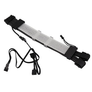 Accesorios de Juego con Soporte OEM, Cables con Funda de Tela LED RGB de 2*8 Pines, Cable de Extensión para PSU - Product Image 2