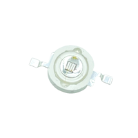 Lentille convexe transparente 365 nm, 3 W, 1300-1500 mW, angle de vue de 120 degrés, diode LED UV haute puissance violette pour le durcissement UV