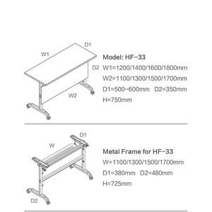 طاولة مؤتمرات حديثة قابلة للطي من LIWEI مع إطار معدني وكراسي قابلة للطي وعجلات ورف تخزين، مكتب/طاولة دراسة - Product Image 6