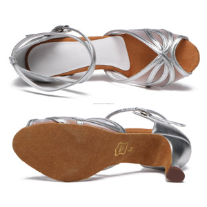 Nouvelles chaussures de danse latine pour adultes pour femmes Fabricant professionnel en cuir véritable respirant pour <span class=keywords><strong>Salsa</strong></span> <span class=keywords><strong>Bachata</strong></span> - Product Image 6