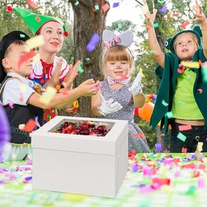 Hot bán trắng vuông Giấy Bánh hộp với cửa sổ cho lấy đi bánh bao bì - Product Image 6