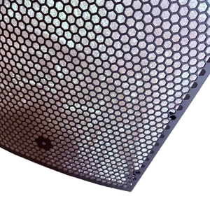 Hình lục giác lỗ đục lỗ kim loại lưới loa nướng cán nguội tấm trang trí sắt bảo vệ Bìa mô hình 011 OEM cho loa - Product Image 6