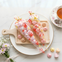 Bolsas Triangulares OPP para Dulces, Galletas y Malvaviscos - Empaque Transparente para Regalos de Fiesta con Autosellado para Bodas y Cumpleaños