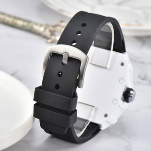 Relojes de Cuarzo para Hombre de Alta Calidad, Relojes de Lujo para Negocios y Deportes, Resistentes al Agua, Luminosos, con Cristal Ovalado Antiguo, Correa de Goma, Regalo de Moda - Product Image 5