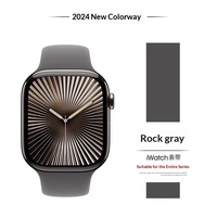 Tali Jam Tangan Pintar Silikon Lembut dengan Pengganti Kancing Gesper untuk IWatch Seri 1 hingga 12 Ultra 13 SE 3 untuk Pemakaian Sehari-hari