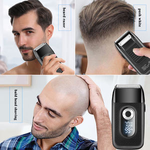 Rasoir à lame double multifonctionnel 2 en 1 pour hommes Rasoirs électriques alternatifs à grille à 3 vitesses pour hommes chauves - Product Image 4