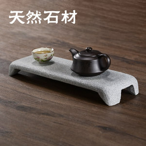 Natural Stone Tea Tray Flat Minimalist Design Heat Resistant Kung Fu Tea Set Accessory - Product Image 4