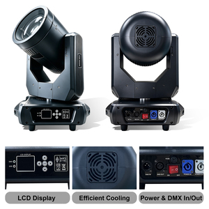 Projecteur de scène à tête mobile LED COB 400W, blanc réglable CTO, zoom DMX512 RDM pour concerts, tournées, spectacles en direct, événements - Fabricant - Product Image 4