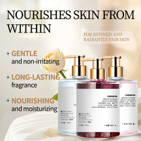 Gel Douche Parfumé Rafraîchissant à la Nicotinamide et au Beurre de Karité, Nettoyant Profond et Nourrissant pour Hommes et Femmes