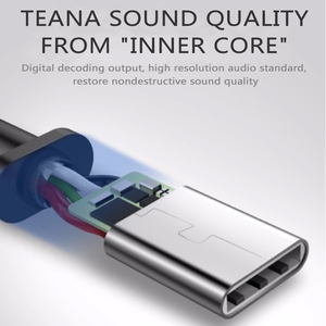 Type-C Kết nối an toàn phù hợp cho chạy & phòng tập thể dục được xây dựng trong điều khiển âm thanh chất lượng cao cho các cuộc gọi thể thao tai tai nghe có dây - Product Image 4