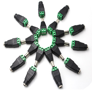 Screw <b>Plug</b> <b>Adapter</b> Cord Female 10A 2 Pin CCTV 12V Male Power DC Connector with Jack - Product Image 4