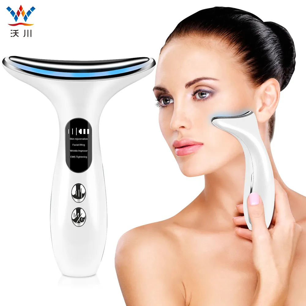 2023 New Skin Care Led Photon Electric Anti-Aging Double Chin Reducer Face Slimming Face & Neck Lifting Massager Device