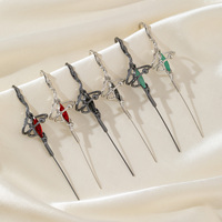 Boucles d'oreilles tendance pour piercing, enveloppant l'auricule, crochet diagonal, bijoux féminins pour concerts et événements