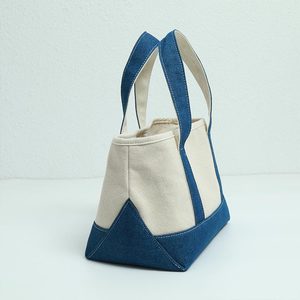 Gahumi Factory Outlet Eco Customized Logo Size Tote <b>Patchwork</b> Canvas <b>Bag</b> 20A Canvas Hand-held Tote <b>Bag</b> for Daily Use - Product Image 3