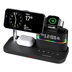 2024 Trending Products <strong>Technology</strong> <strong>Gadgets</strong> Wireless Charger Stand Alarm Clock Multifunctional All-in-one Wireless Charging - Product Image 1