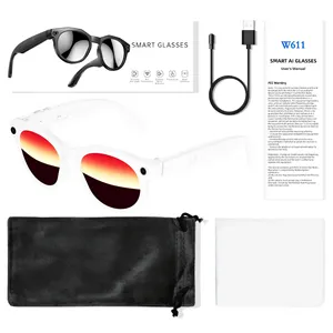 Gafas Inteligentes con IA 2026, Reconocimiento de Objetos, Chat con IA, Cámara de 8MP, Traducción en Tiempo Real, Grabación de <span class=keywords><strong>Voz</strong></span>, Modelo W611 - Product Image 4