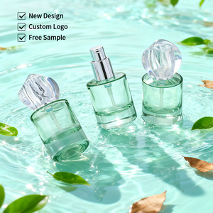 Flacon pulvérisateur vide de luxe en verre de 30 ml pour lotion, cosmétique, fond de teint, avec pompe, sérigraphie et estampage à chaud, rechargeable - Product Image 1